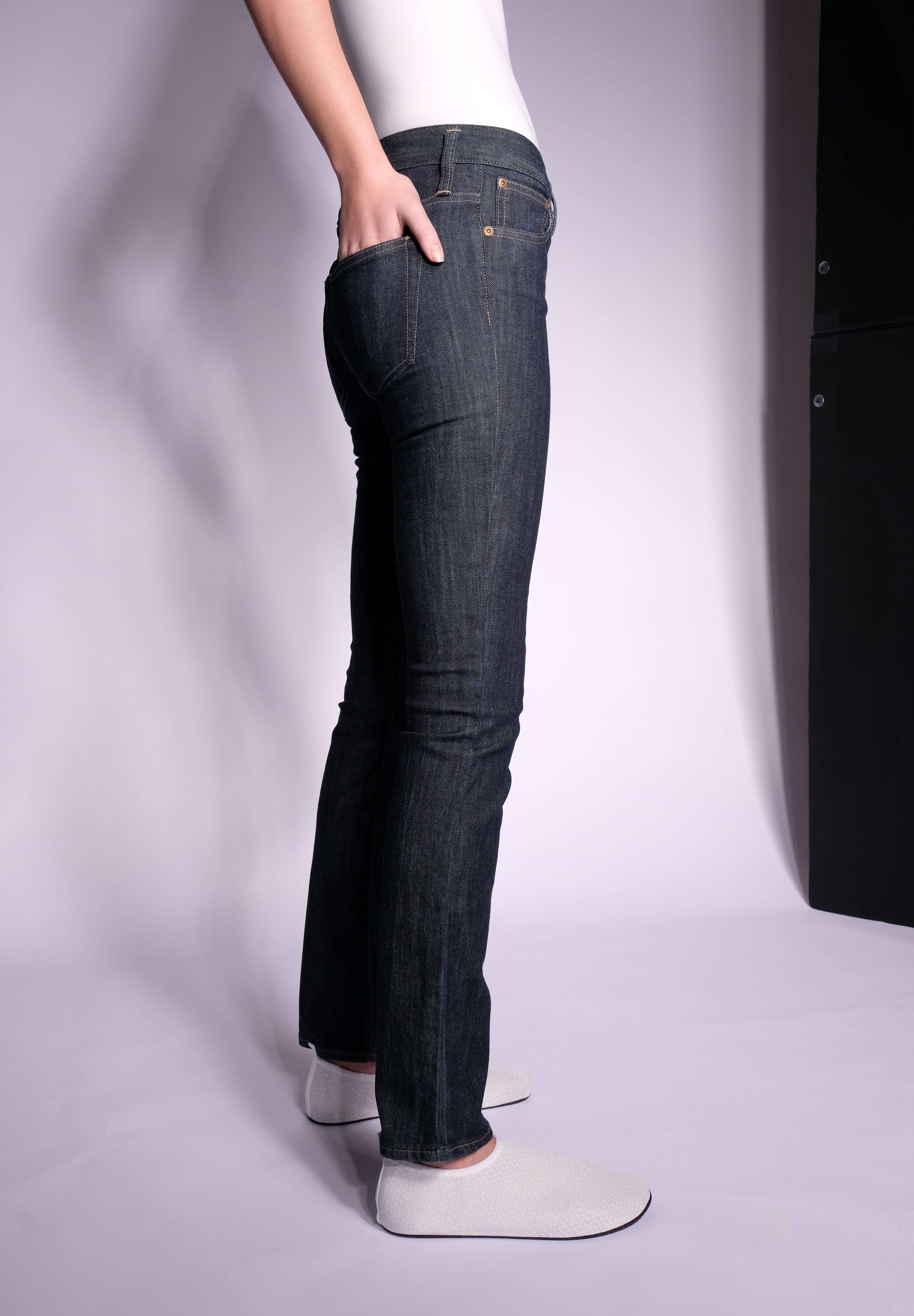 Low Rise Straight Leg Jeans