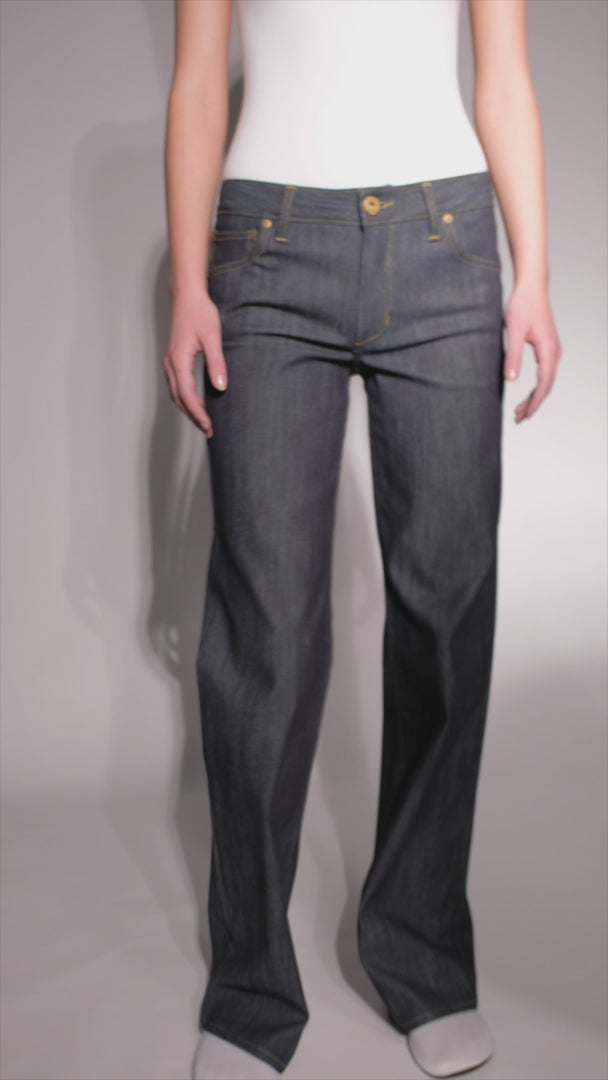Raw Wide Leg Jeans